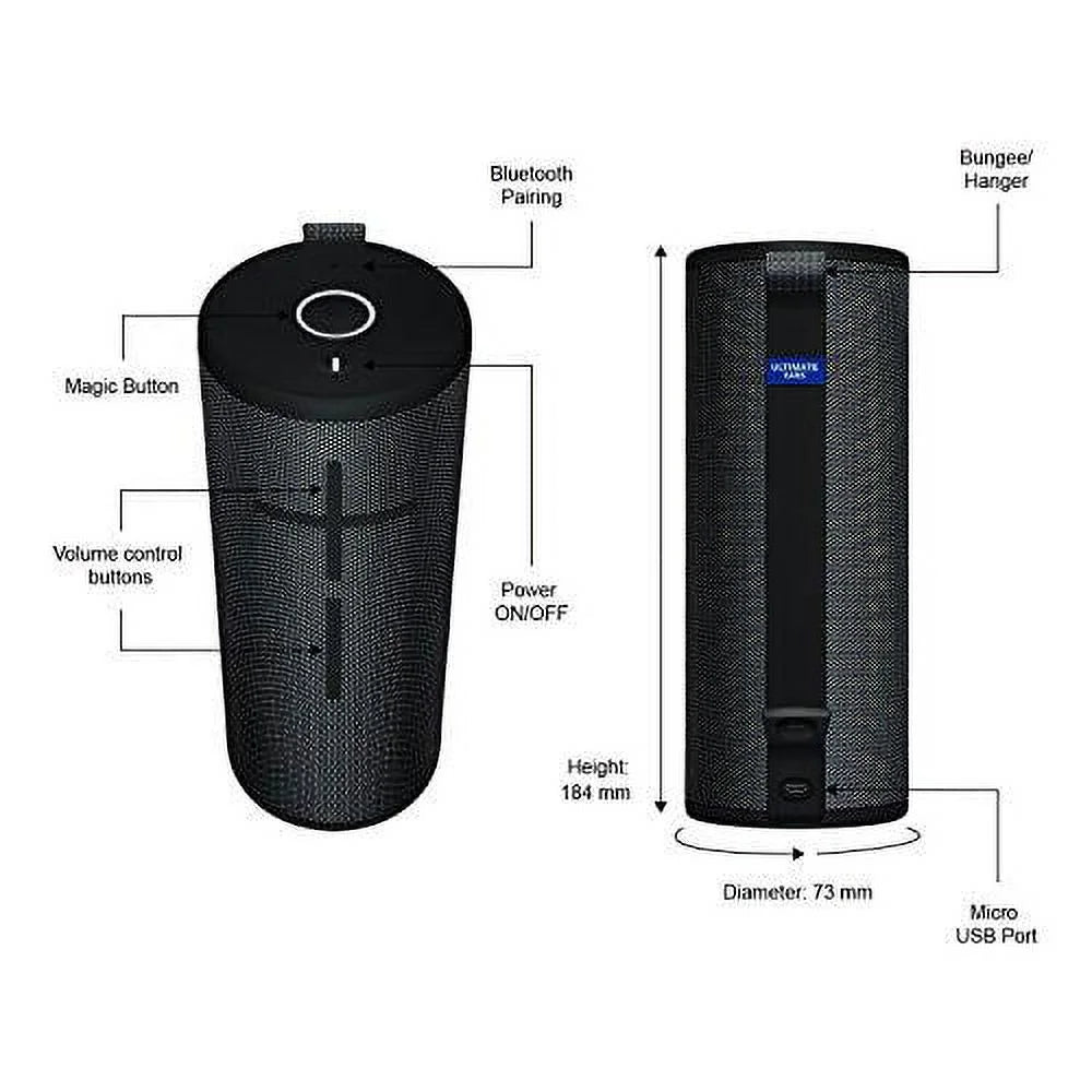 Ultimate Ears BOOM 3 Wireless Speaker - Black (984-001800)