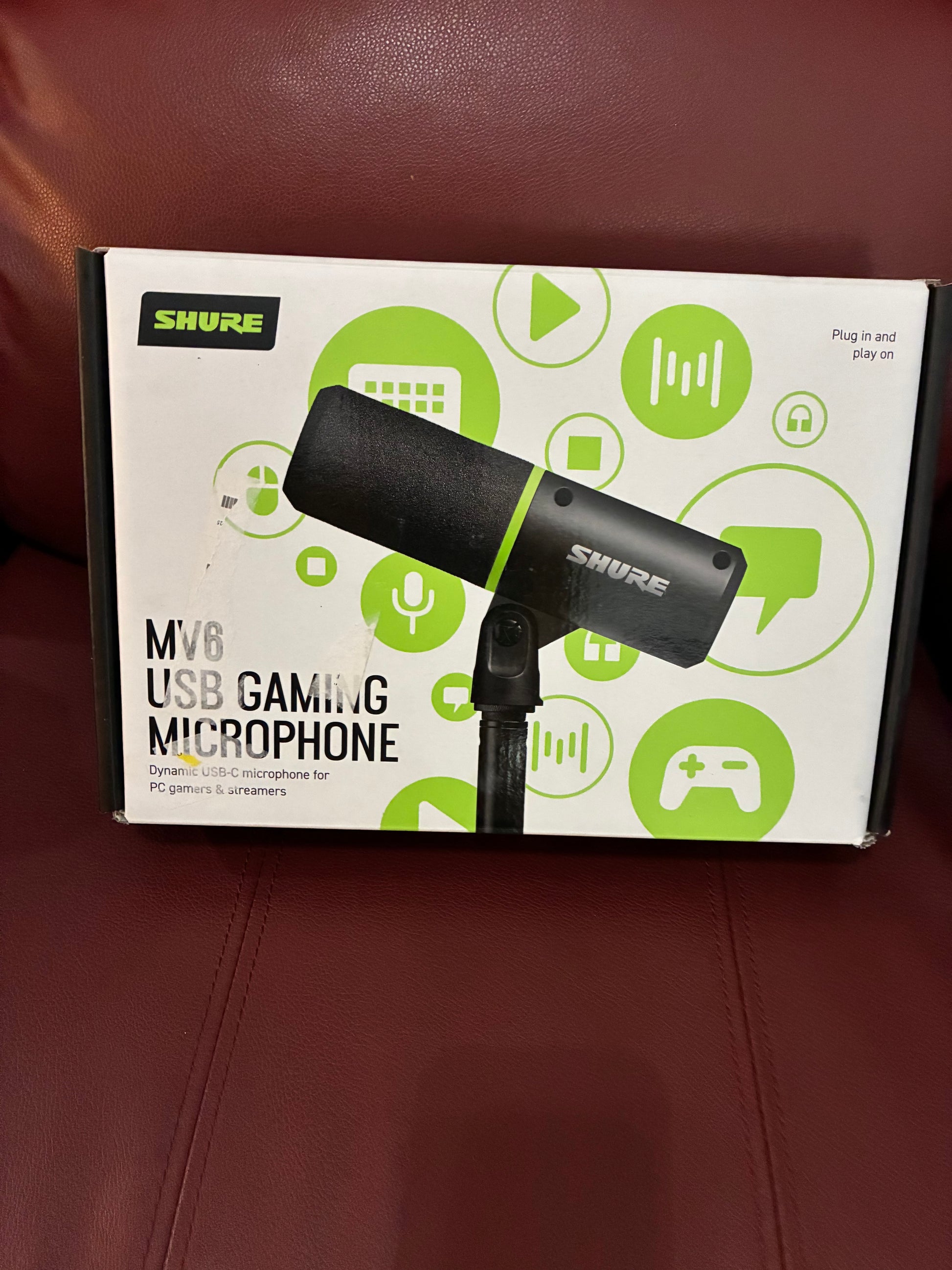 Shure MV6 USB Gaming Microphone - Black