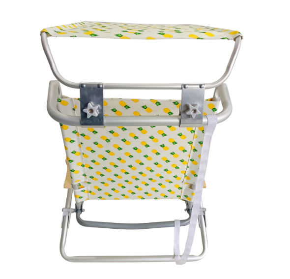 Bliss Folding Beach Chair W/ Canopy (Pineapple)